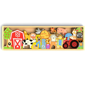 The Farm A to Z Puzzle & Playset