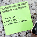 My watch congratulates me for standing up | sticky notes
