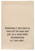 Serial Killer Documentary funny tea towel