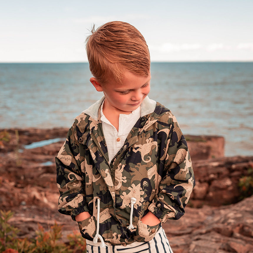 Toddler boys' clothes | Dinosaur windbreaker for fall