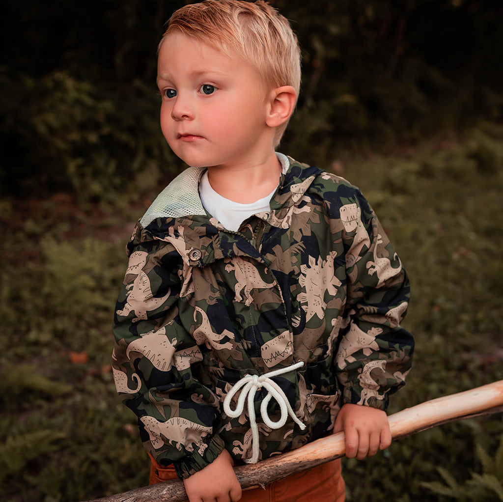 Toddler boys' clothes | Dinosaur windbreaker for fall