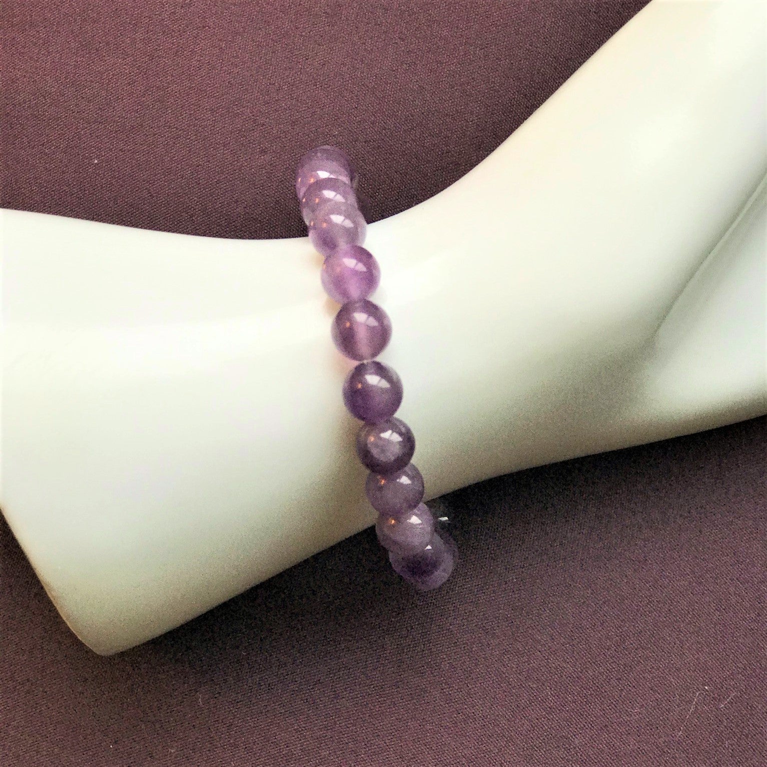 Amethyst stretchy bracelet