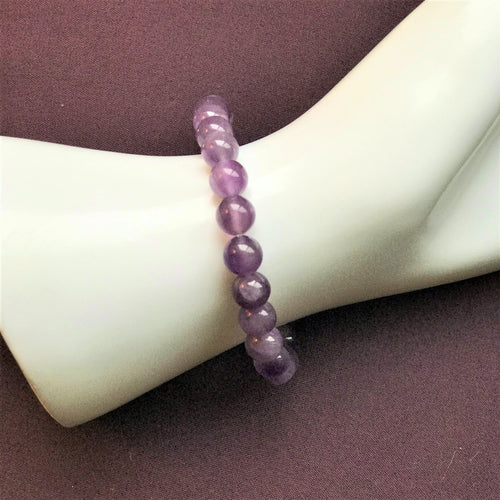 Amethyst stretchy bracelet