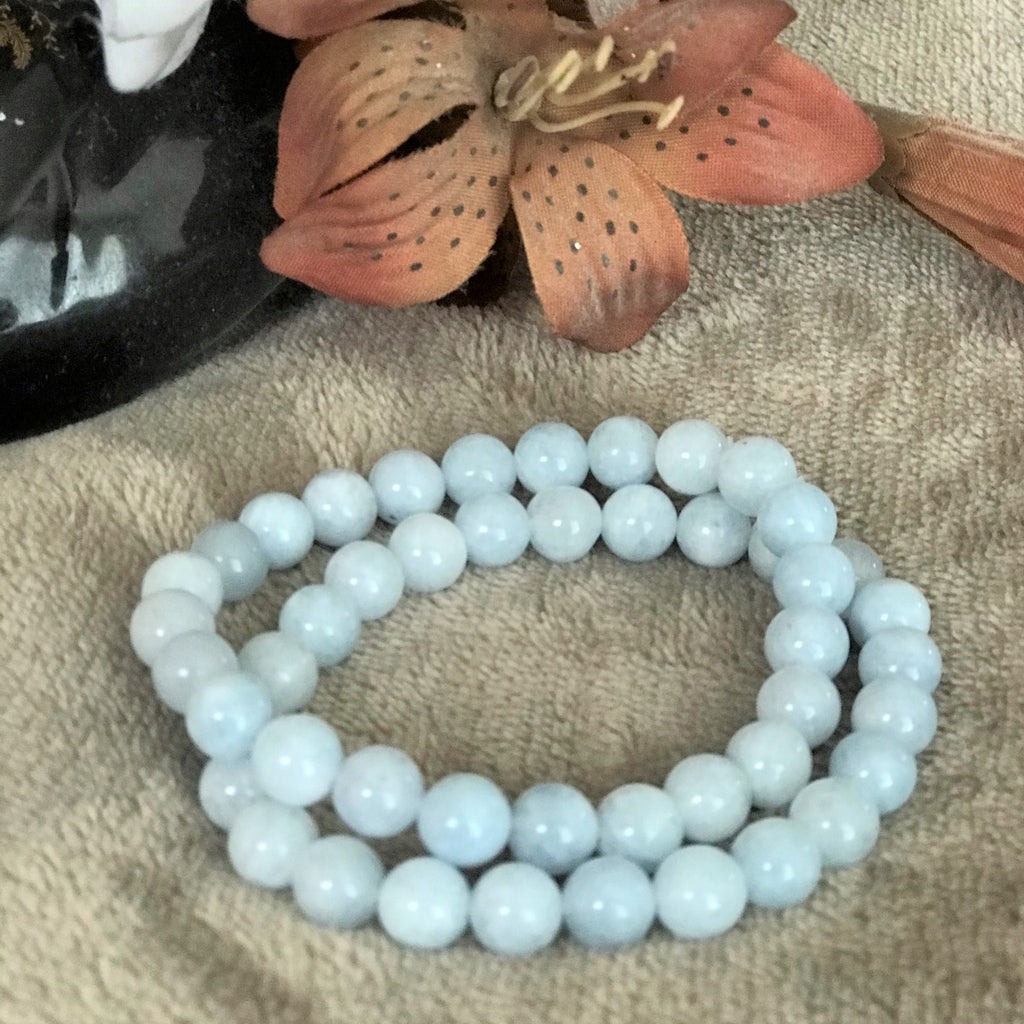 Aquamarine stackable bracelet