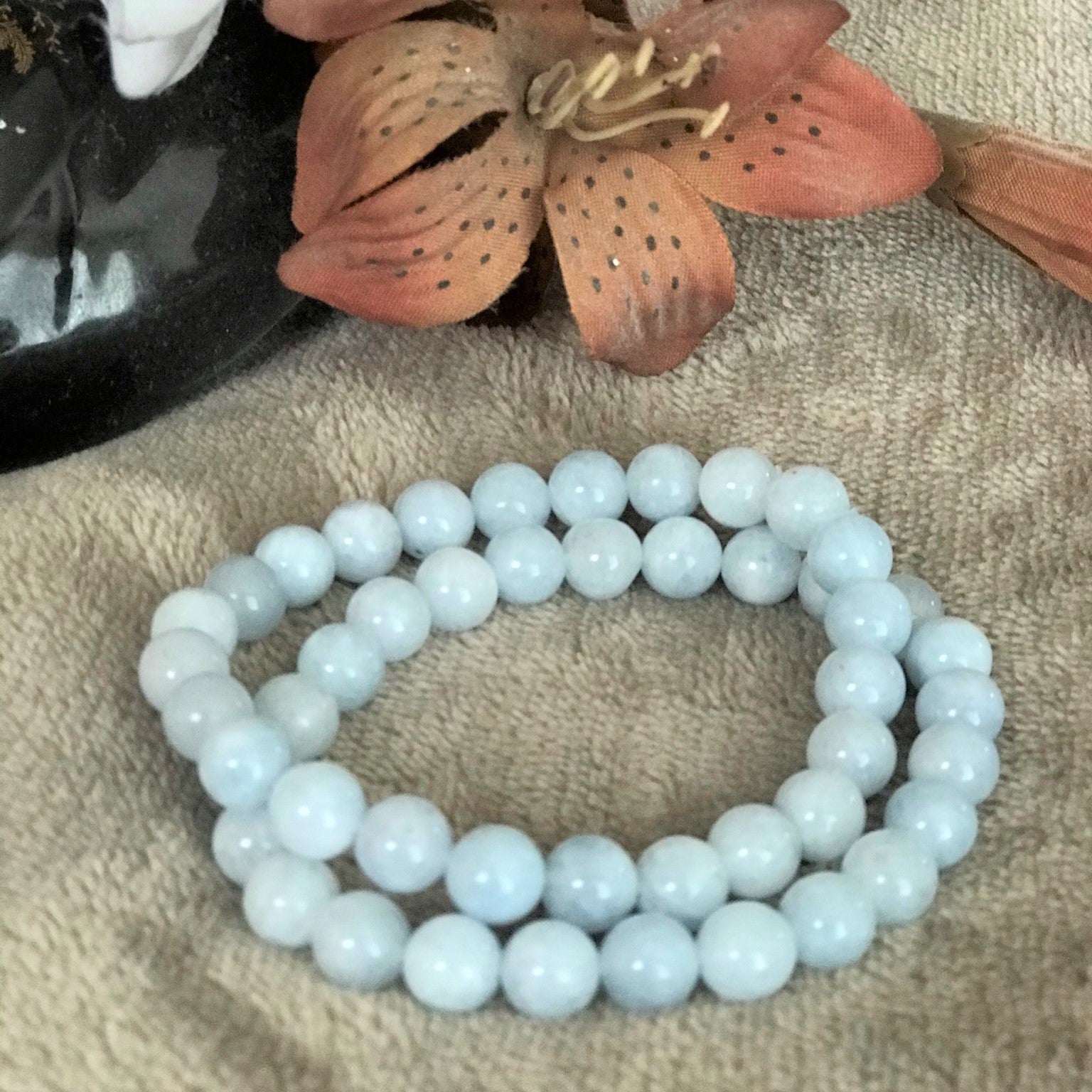 Aquamarine stackable bracelet