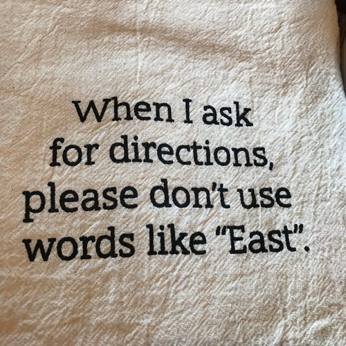 Ellembee® directions tea towel