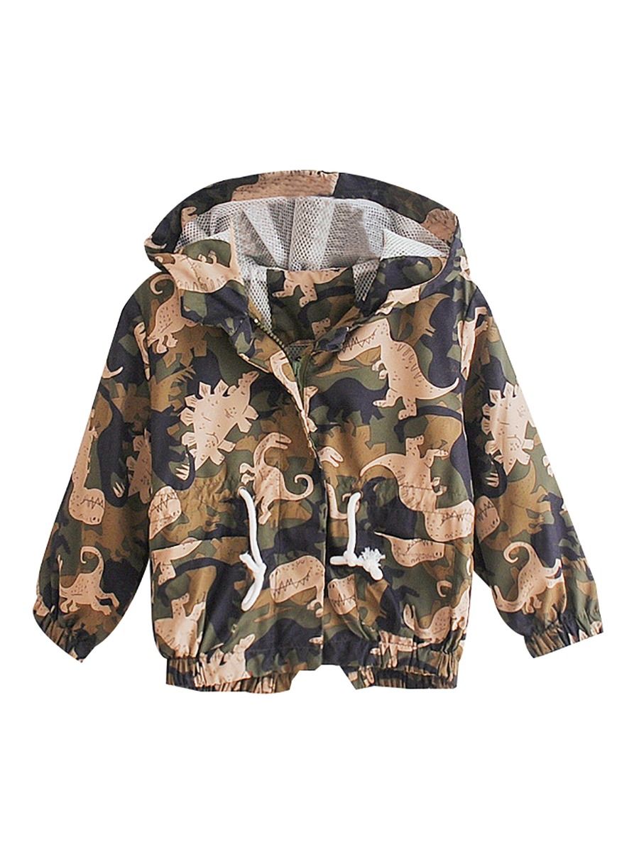 Toddler boys' clothes | Dinosaur windbreaker for fall