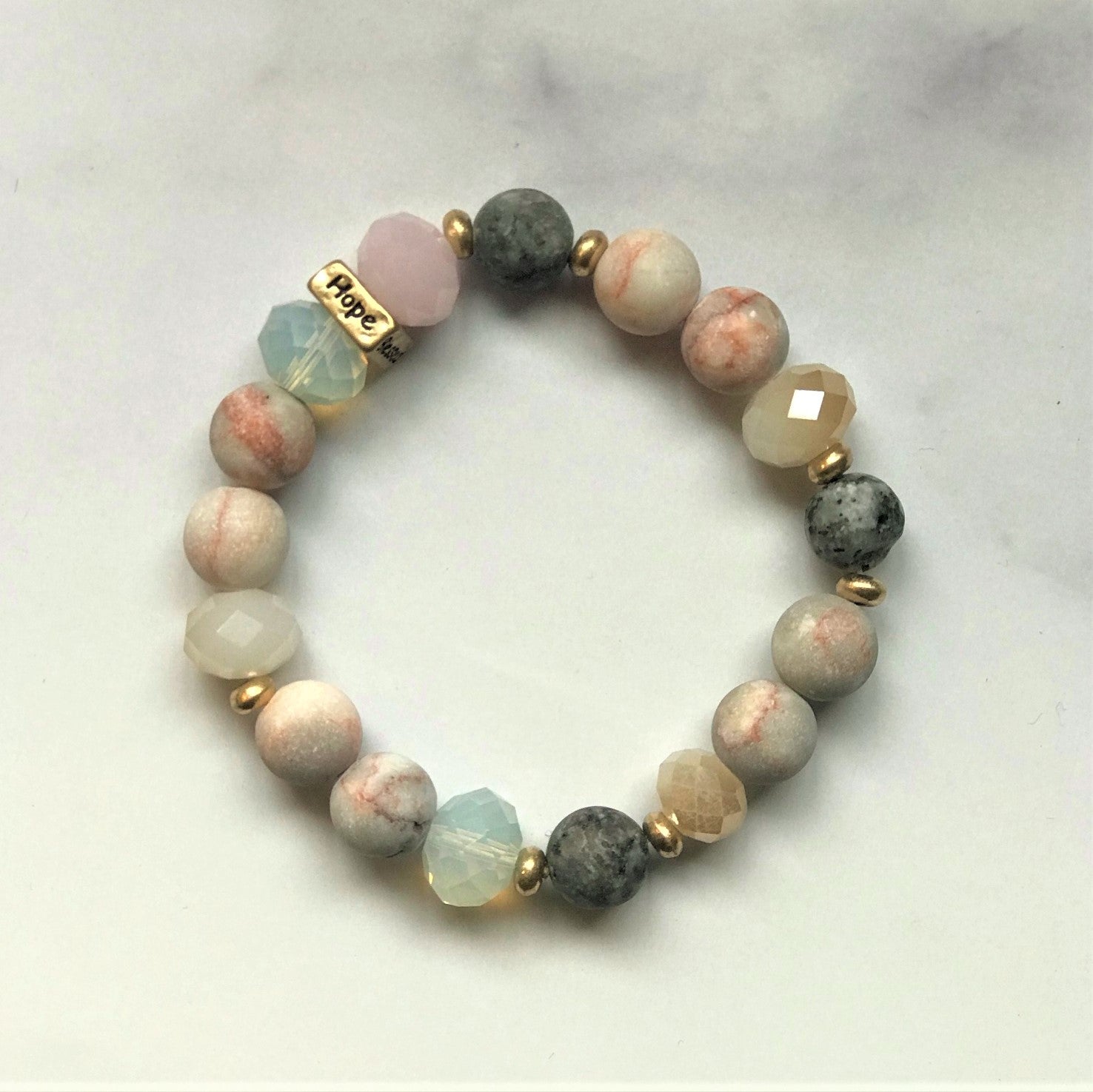 Faith, hope & love bracelet