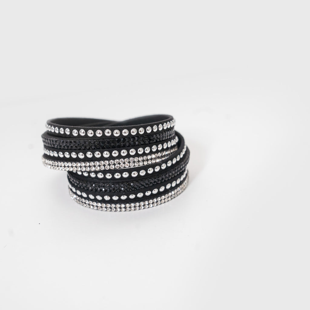 Black wrap bracelet