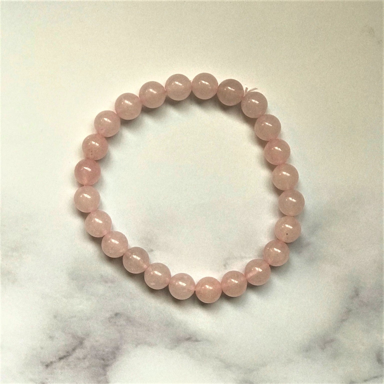 Rose quartz stackable bracelet