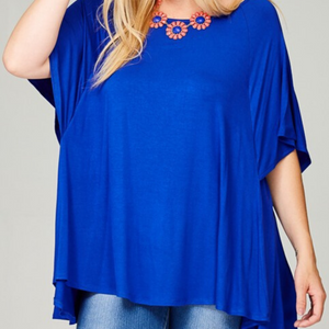 Emerald® soft and stretchy top - royal blue