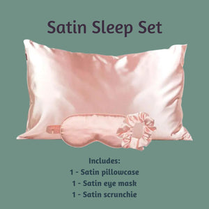 Satin Sleep Set in Blush