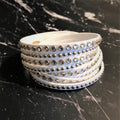 Soft white wrap bracelet